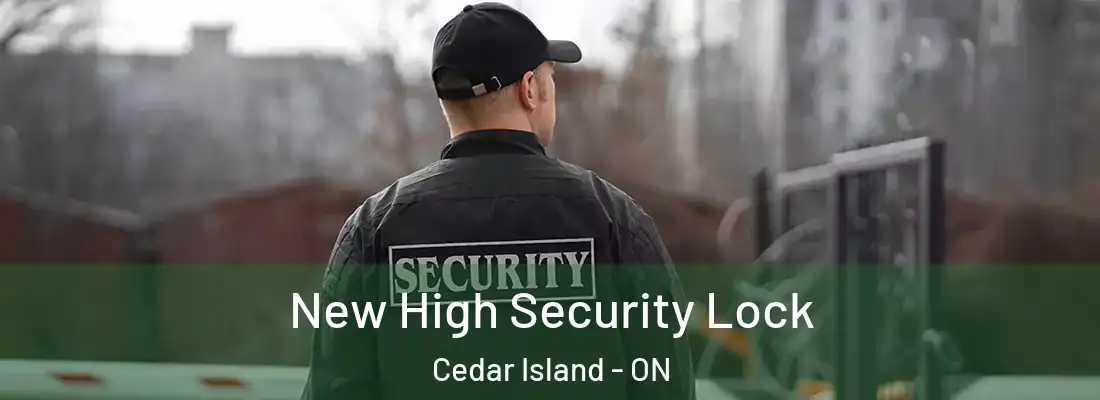  New High Security Lock Cedar Island - ON